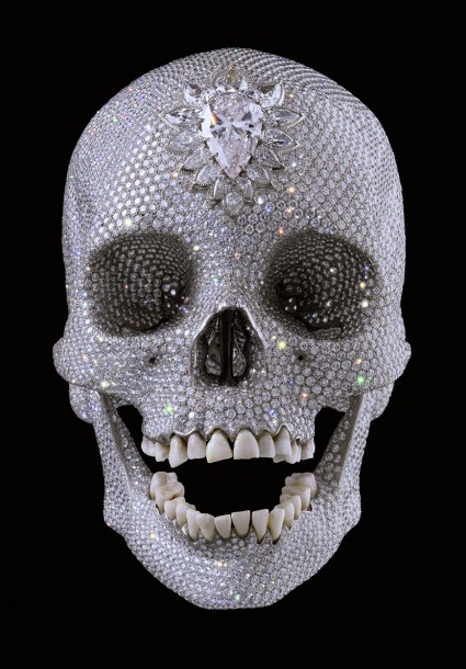 Damien-Hirst-Diamond-skull-calavera-de-diamantes Damien Hirst arte burbuja