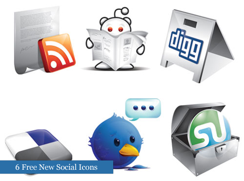 Set de iconos de redes sociales para tu web