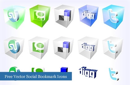 Set de iconos de redes sociales para tu web