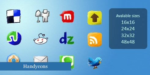 Set de iconos de redes sociales para tu web