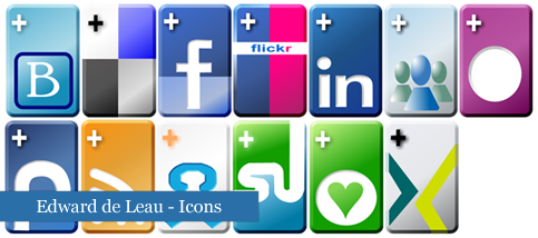 Set de iconos de redes sociales para tu web