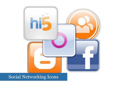 Set de iconos de redes sociales para tu web