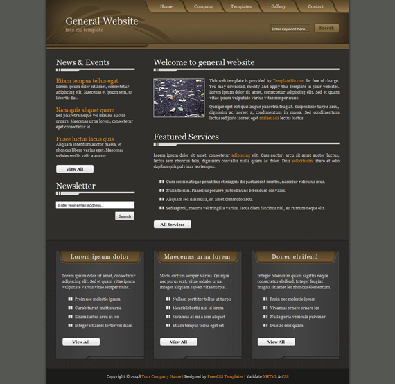 Plantilla web gratis