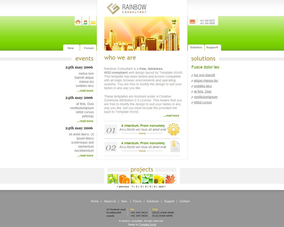 Plantilla web gratis