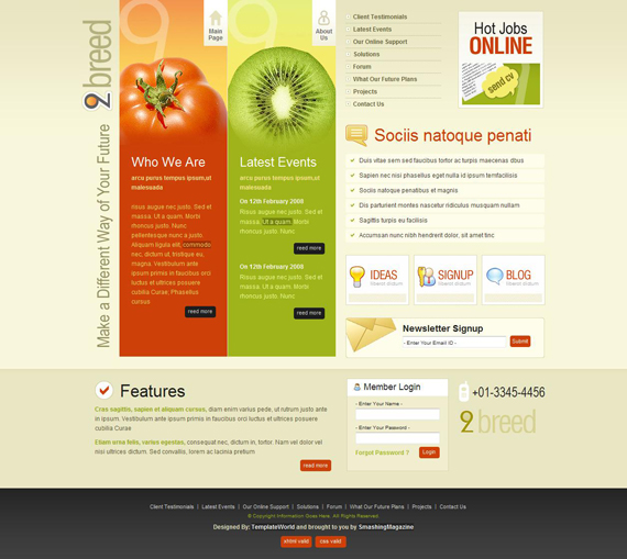 Plantilla web gratis