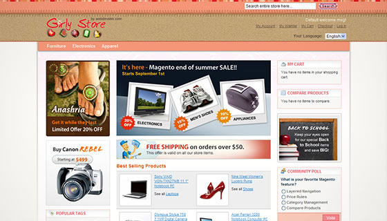 instantShift - Latest High-Quality Free Magento Themes