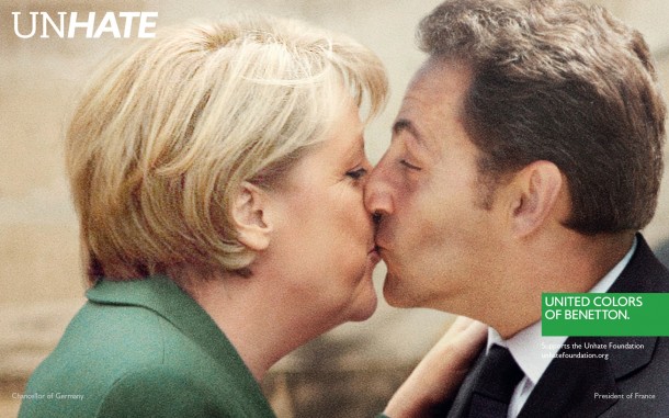 Campaña de publicidad Benetton Beso