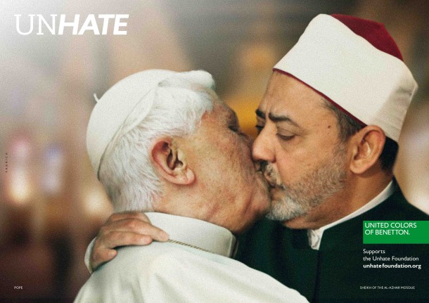 Campaña de publicidad Benetton Beso