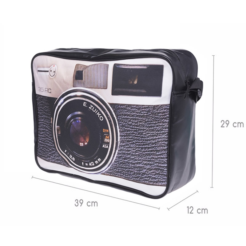 Bolso Bandolera de Diseño Vintage Cámara Fotográfica – DobleClic de Vídeo y Diseño
